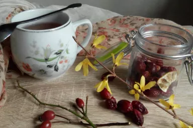 Šípkový čaj návod Šípkový čaj recept